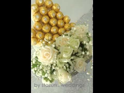 Dekorasi Hantaran Bunga Segar Fresh Flowers Tema Cream Off 