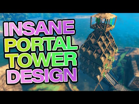 BUILDING MY INSANE PORTAL TOWER IN VALHEIM