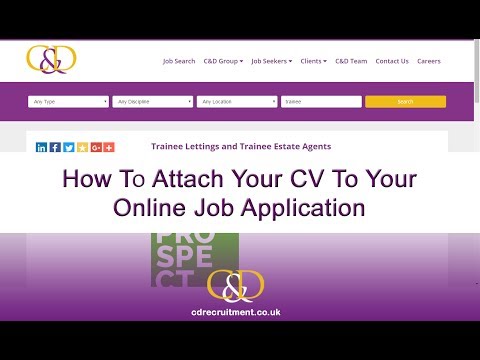 How To Upload Your CV With Your Online Job Application