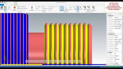 Lập trình tiện trên Mastercam - Gia công ren Thread