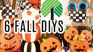 🍁6 DIY DOLLAR TREE HIGH END FALL DECOR CRAFTS🍁\\