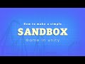 Unity Sandbox Game Tutorial