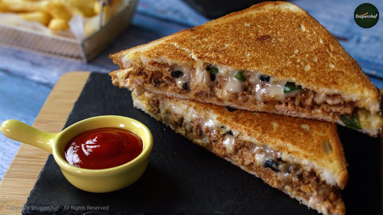 Tandoori chicken Sandwich Recipe by SooperChef #shorts
