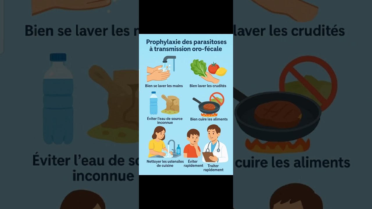Prophylaxie des parasitoses à transmission orofécale