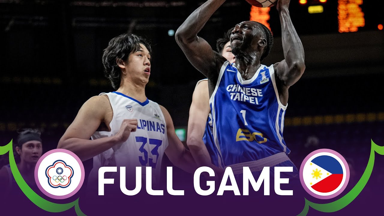 Chinese Taipei v Philippines | Full Basketball Game | FIBA Asia Cup 2025 Qualifiers