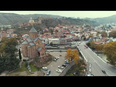 დრონით გადაღებული ძველი თბილისი,  მეტეხი 4K video