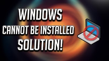 "Windows Cannot Be Installed to This Disk. the Selected Disk Has an MBR Partition Table" Error Fix