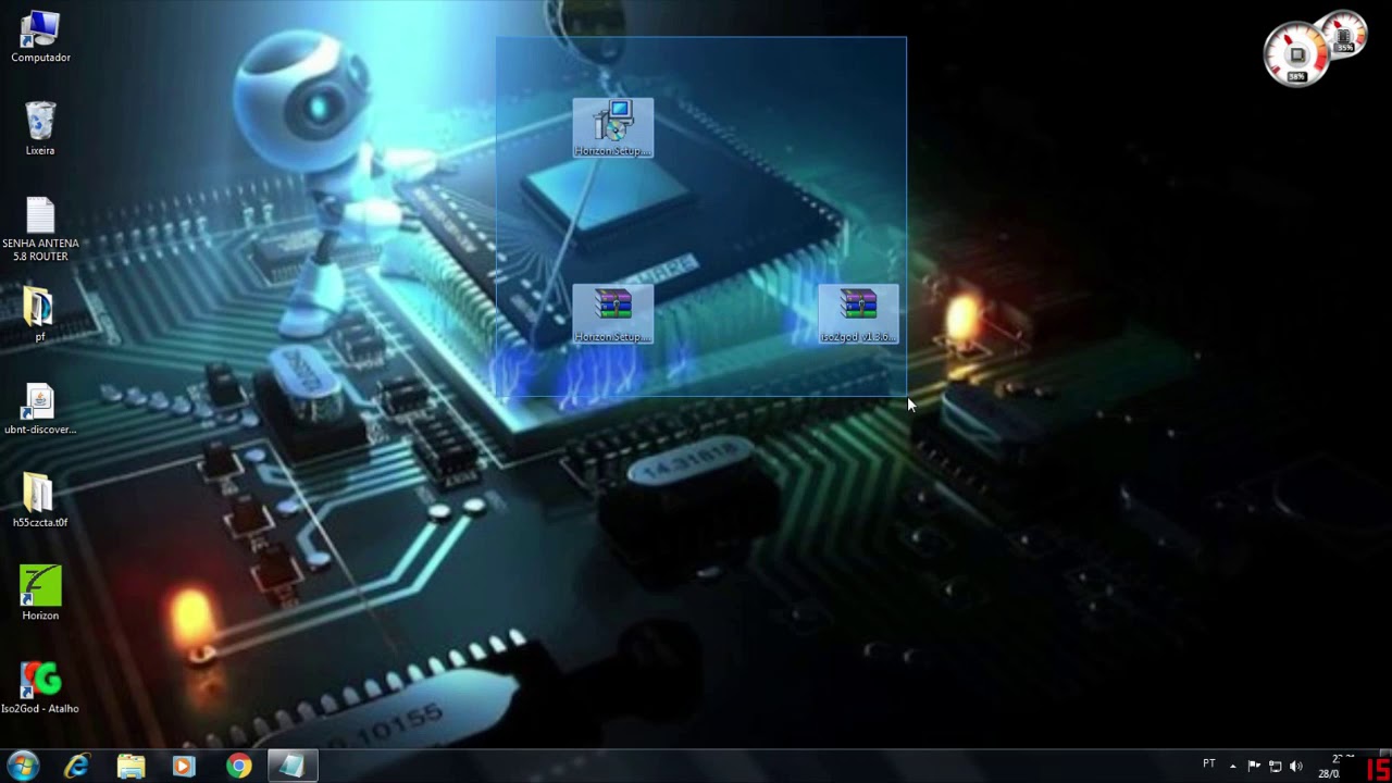 como instalar Horizon e o Iso2God