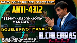 D.CULEBRAS 4-2-2-2 MANAGER WITH DOUBLE PIVOT| ANTI 4-3-1-2 FORMATION | PES 21