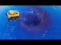 Experiments Whirlpool Hole Vs 4 Super Car Crane #11
