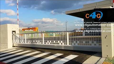 Industrial Main Entrance Cantilever Sliding Gate Automation System | Trackless Industry Slide Gate