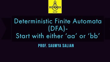 Design DFA: Start With Either aa or bb