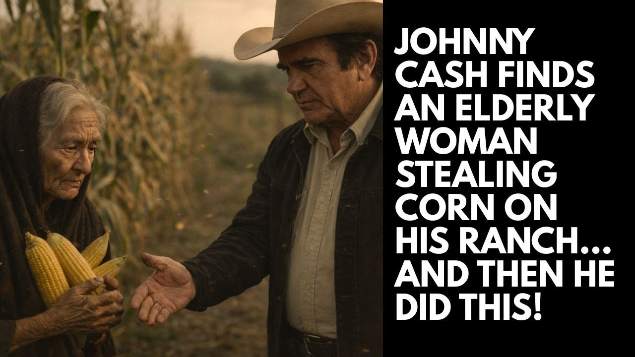 🔴 Johnny Cash Finds an Elderly Woman Stealing Corn on His Ranch… And Then He Did This!