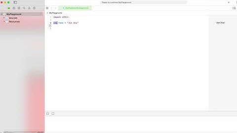 Variables and Constants (Swift)
