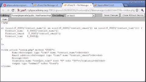 Creating a Simple Contact Form Part 2 Tutorial  in PHP- MYSQL by For Student Organization