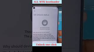 All Mtk Bootloader Unlock One Clickfreeunlocktool mtkunlocktool shorts youtubeshort