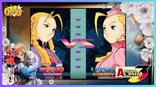 Karin vs Cammy (Max. Difficulty) | BASIC ATTACKS ONLY | Street Fighter Alpha 3