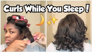 Overnight Heatless Curls with Jumbo Flexi Rods | No Heat, No Damage!