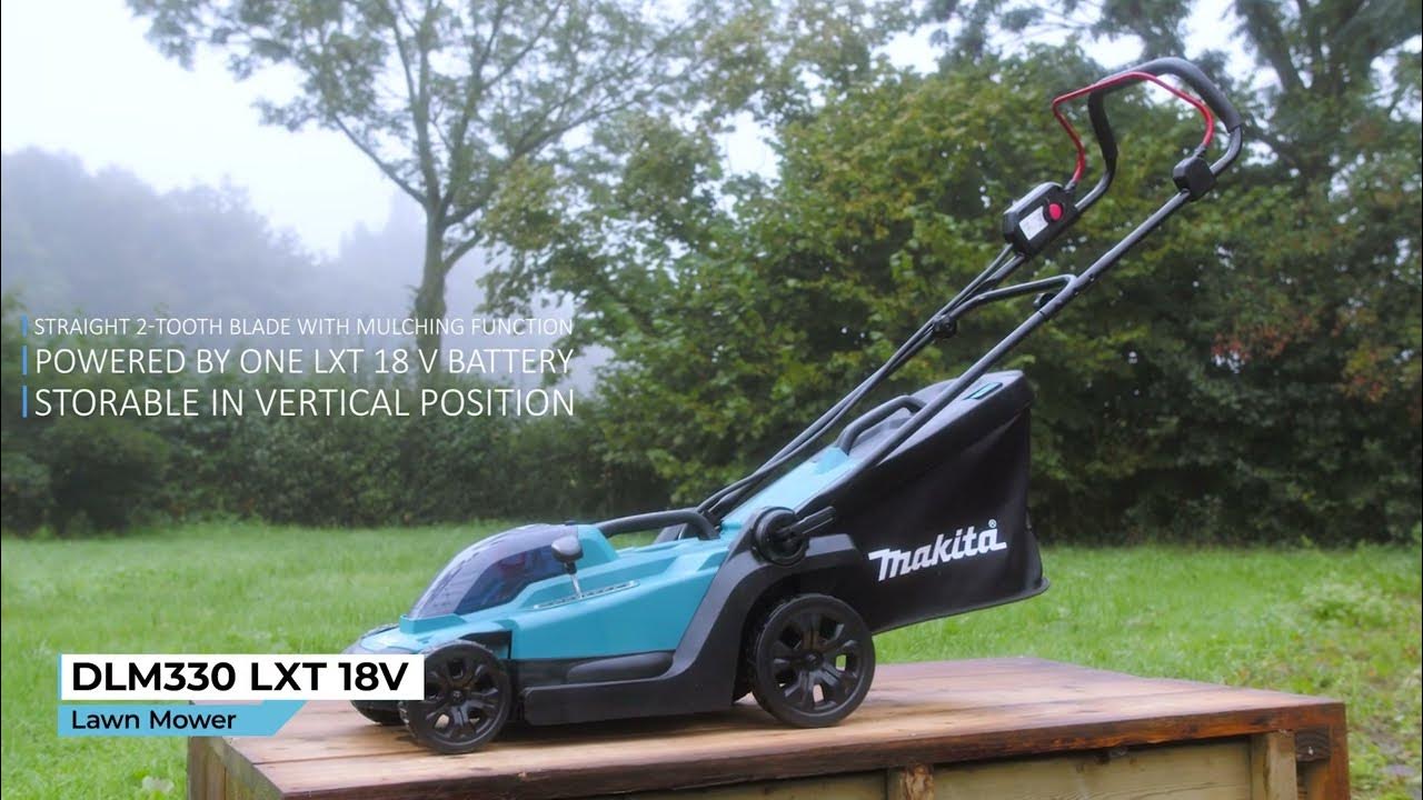 niezen Perfect Seraph Makita DLM330 LXT 18 V accu grasmaaier 33cm - YouTube