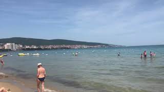 Болгария Солнечный Берег Июнь 2019 Пляж Море
