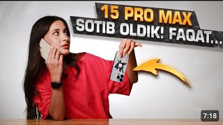 iPhone 15 pro max dubay premium copy unboxing video test pubg kopiya dastavka tekn oldindan tolov yo