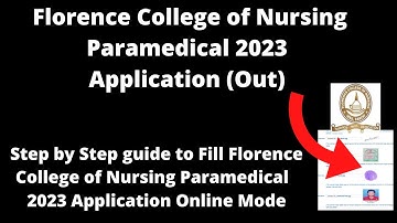 Florence College of Nursing Paramedical 2023 Application (Released)- How to Fill Application Form