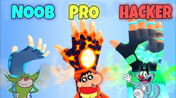 Noob vs Pro vs Hacker In Magic Finger 3D Game | Funny video Oggy and Jack Voice | Mix Gaming