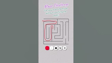 Can you trace the maze without touching the walls