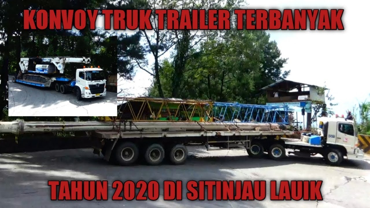 Aksi Konvoy Truk  Trailer Terbanyak di Tahun  2021 Bikin 