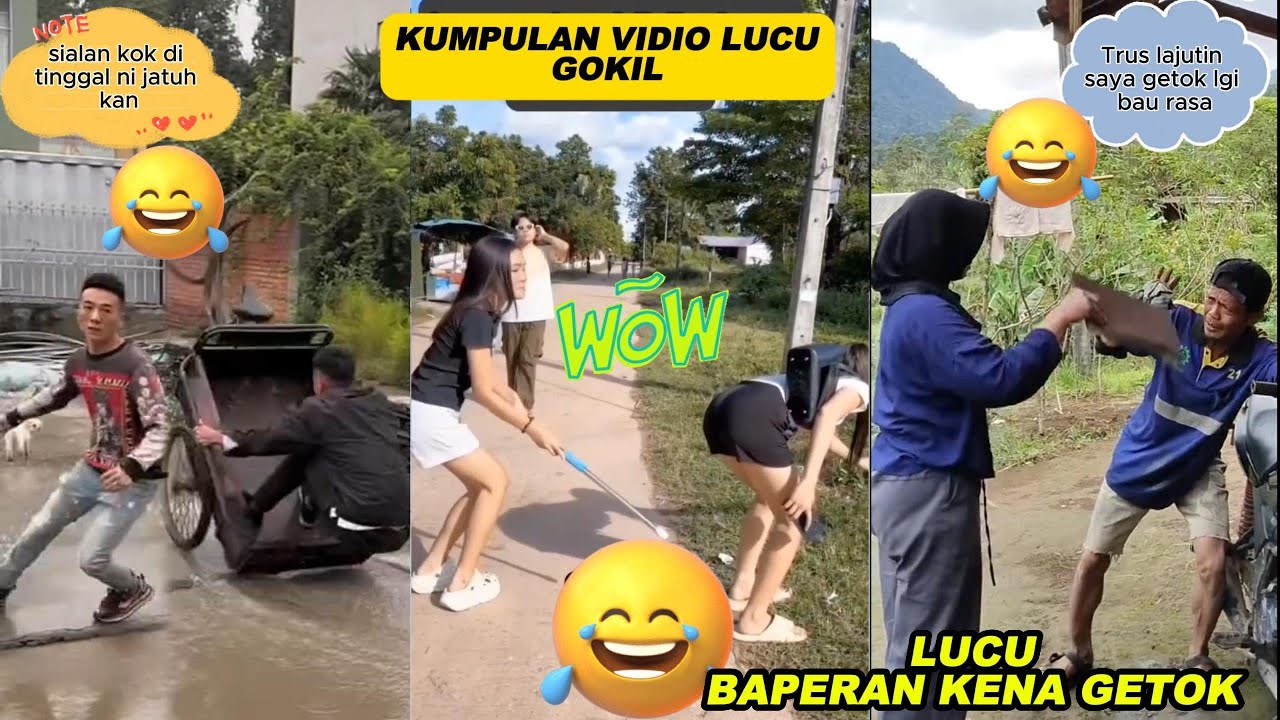 GOKIL ISTRI  BAPER  UJUNG NYA KENA GAMPAR !! KUMPULAN KOMEDI LUCU