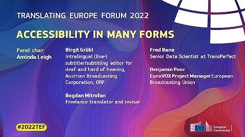 #2022TEF - ACCESSIBILITY IN MANY FORMS
