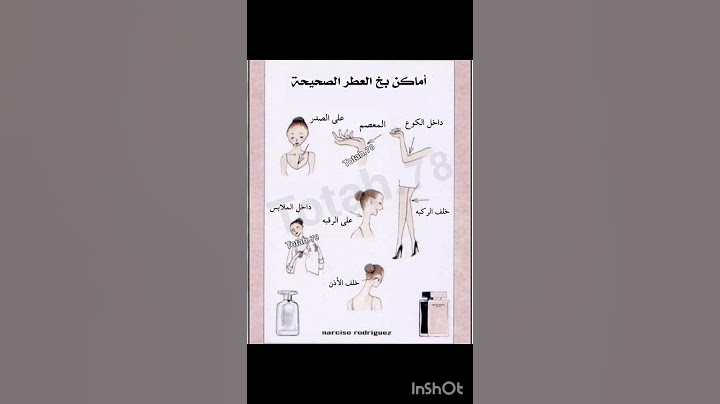 أماكن بخ العطر الصحيحة