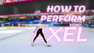 : How to perform Axel Jump #figureskating #iceskating #skatingcoach #axeljump  #skatinguniversity