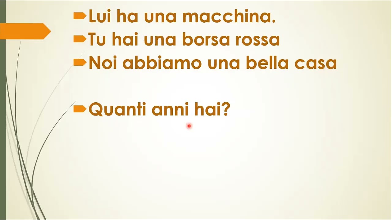 Выучите глагол to have (avere) на итальянском языке.