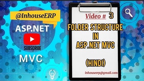 Folder Structure of New Project || Video Series in ASP.NET MVC #3 |#aspnetmvc #developer #inhouseerp