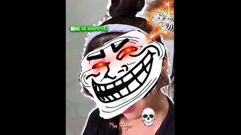 She is happy..! ☠️