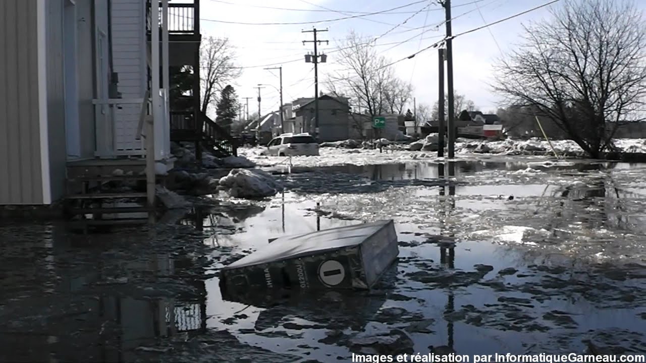 Inondations à SaintRaymond de Portneuf Mars 2012 YouTube