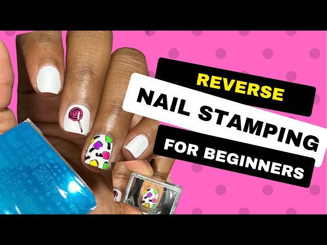 How To Reverse Stamp Using A Silicone Mat Nail Art Tutorial