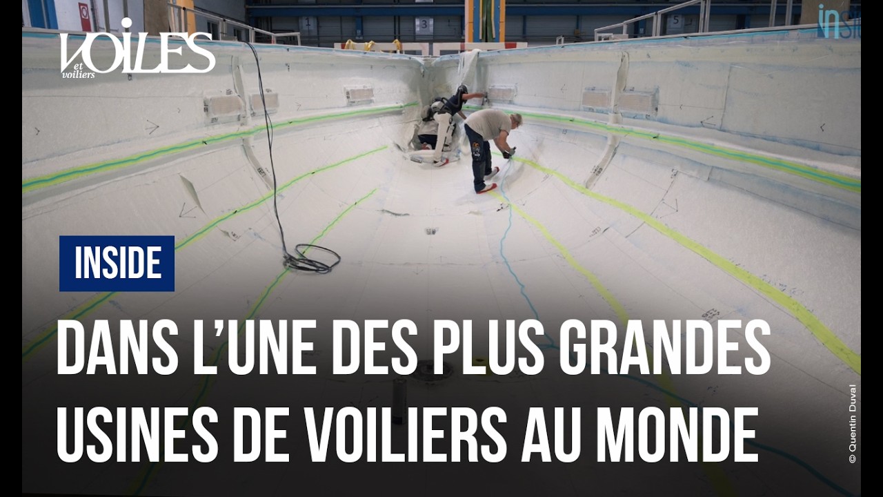 ⁣VIDÉO. INSIDE. On a visité l’une des plus grandes usines de voiliers au monde