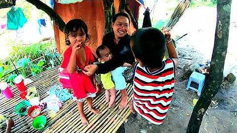 Mang gạo và nếp 0 đồng vào xóm nghèo trong hẽm nui sau hồ Soài Chek, An Tức, Tri Tôn, AG 13/09/2022