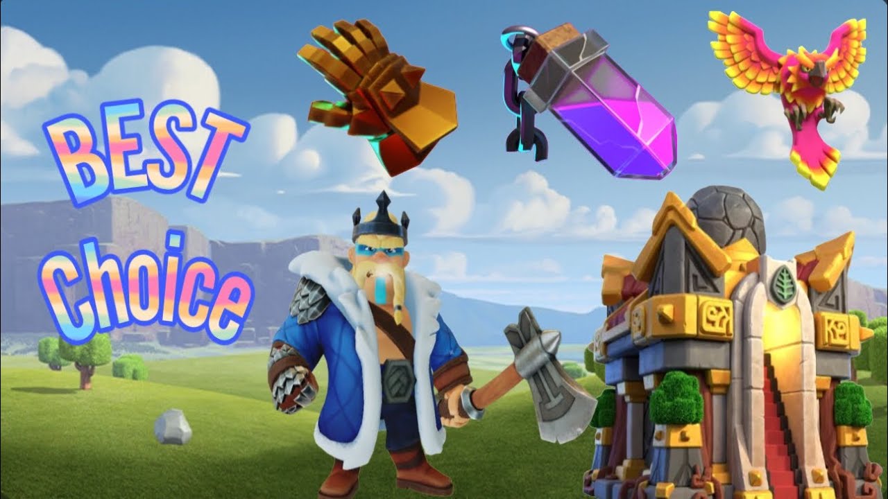 Best choice and strong strategy  hero pets & equipment for king clash of clans