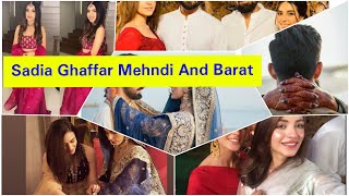 Actor Sadia Ghaffar and Hassan Hayat Wedding clicks |Celebrities at their wedding
