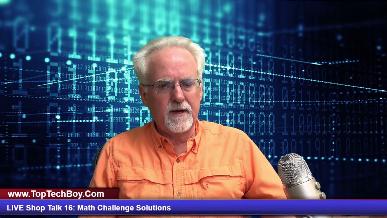 LIVE Shop Talk 16: Math Challenge Solutions