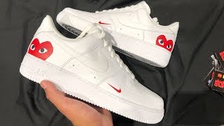 cdg air force 1 custom