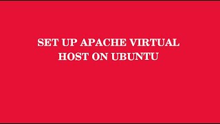 Set Up Apache Virtual Hosts |  Using Command Line | CLI