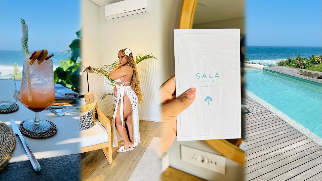 Durban vlog: Ushaka Marine| Spa massage at Sala beach house| lunch| beach view 