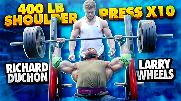 400 LB SHOULDER PRESS x10 WITH RICHARD DUCHON + HE...