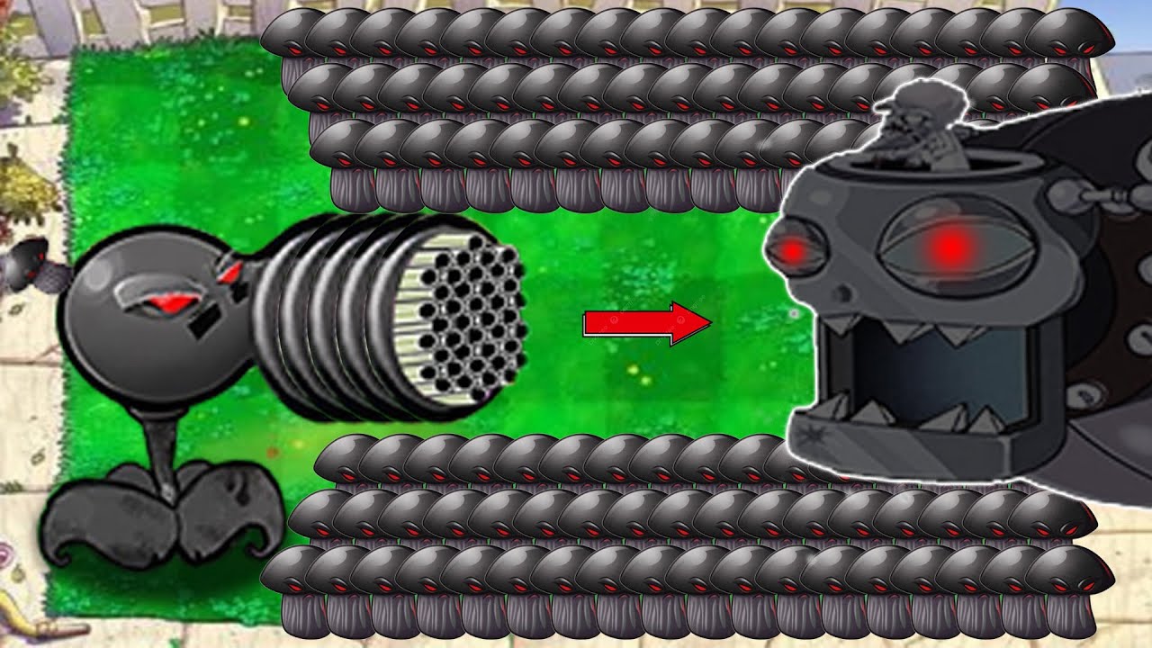 DOOM Peashooter vs 999 Doom-shroom vs DOOM Dr. Zomboss | Plants vs ...