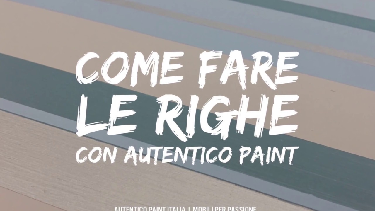 Come Fare Le Righe Con Autentico Chalk Paint