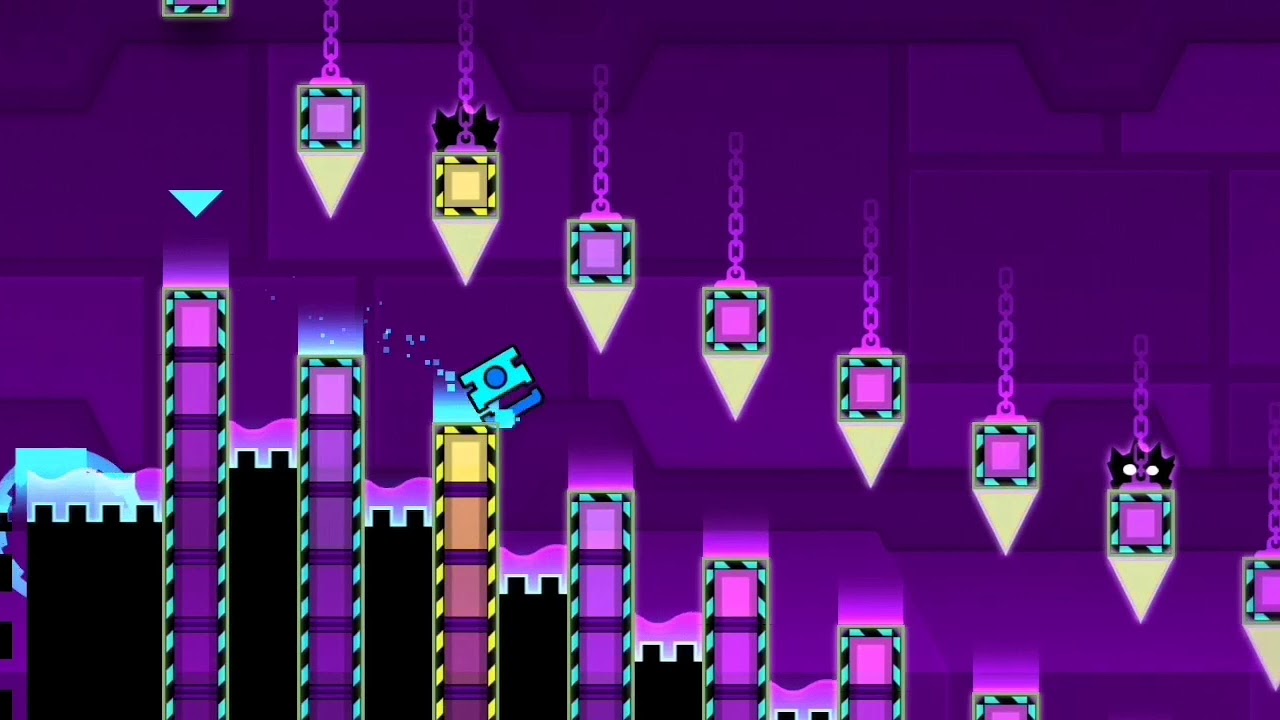 [Geometry Dash Meltdown] Airborne Robot's-all 3 Coins 100 PERCENT - YouTube